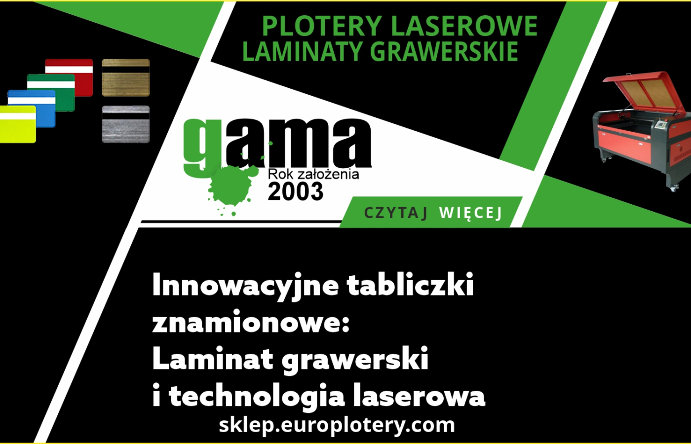 Tabliczki znamionowe z Laminatu Grawerskiego grawerowanego laserem